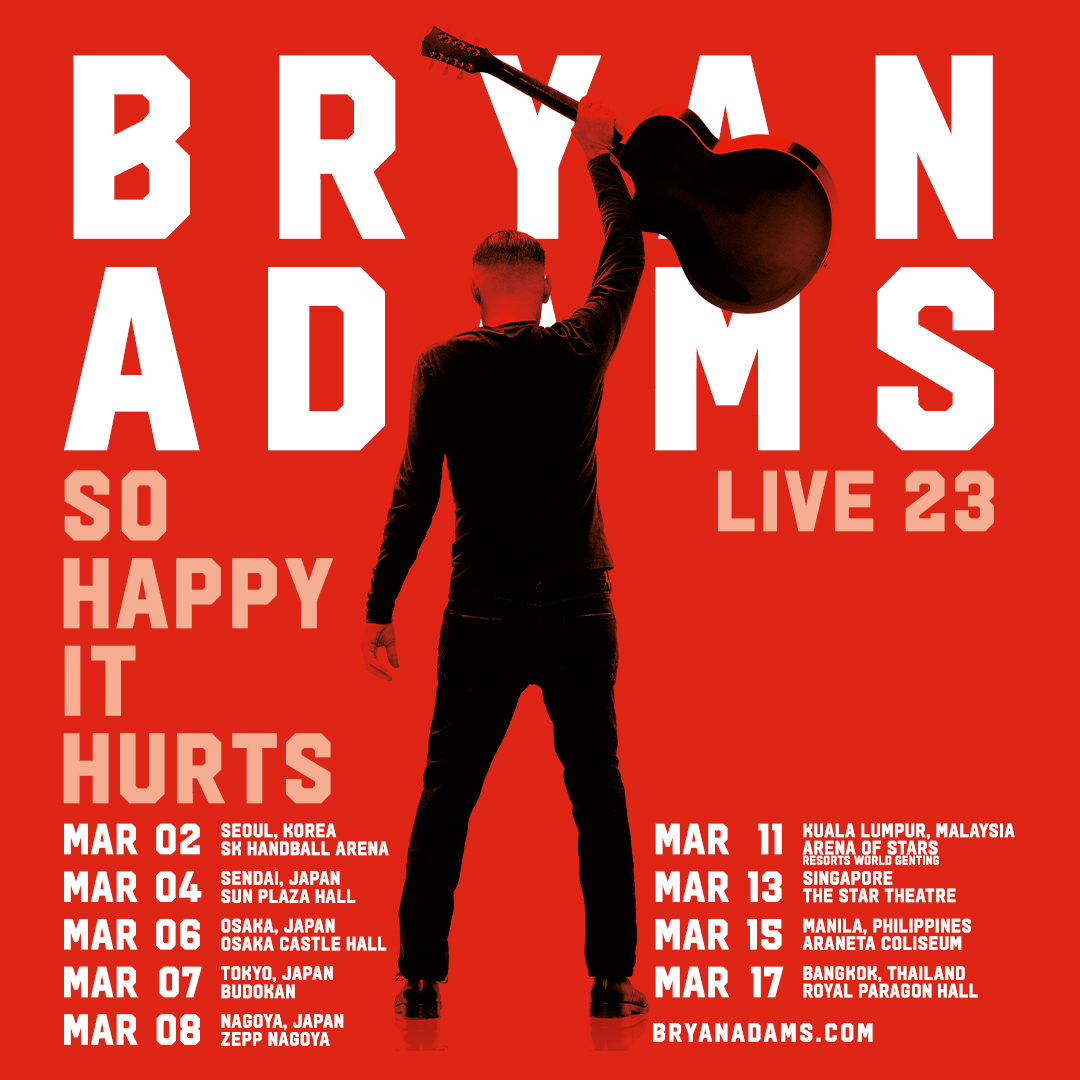 S.E. ASIA TOUR 2023 Bryan Adams