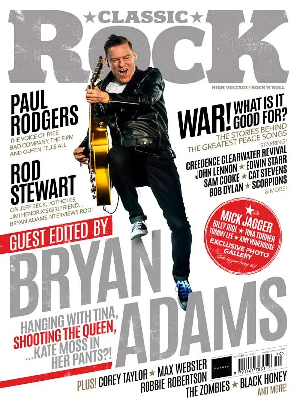Bryan guest edits the October issue of Classic Rock Magazine