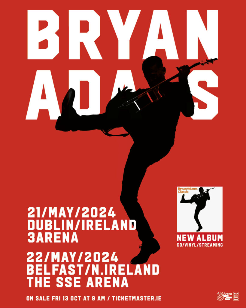 BRYAN ANNOUNCES SHOWS IN IRELAND IN MAY 2024